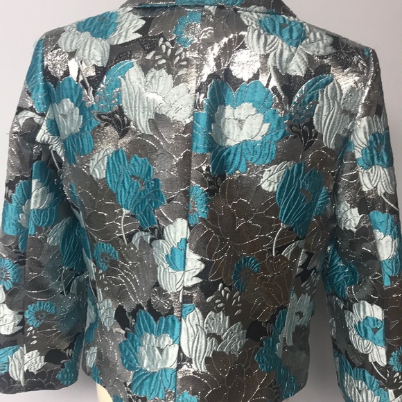 Michael Kors Collection Aqua/Silver Jacket - Picture 5 of 8